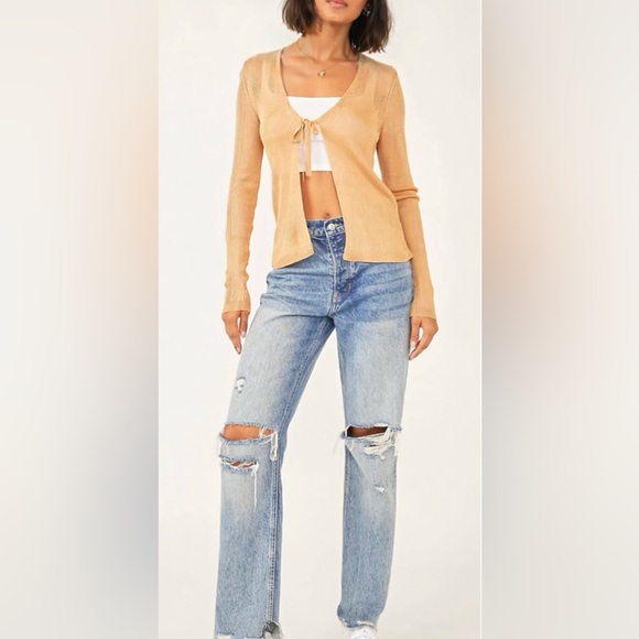 NWT Free People Marlena Cardi Velvet Sands - Picture 4 of 11